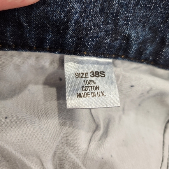 Run & Fly Jeans Woman's 38S W38 L27 Dark Blue Bell Bottom Super Flare Ma… - Picture 7 of 13